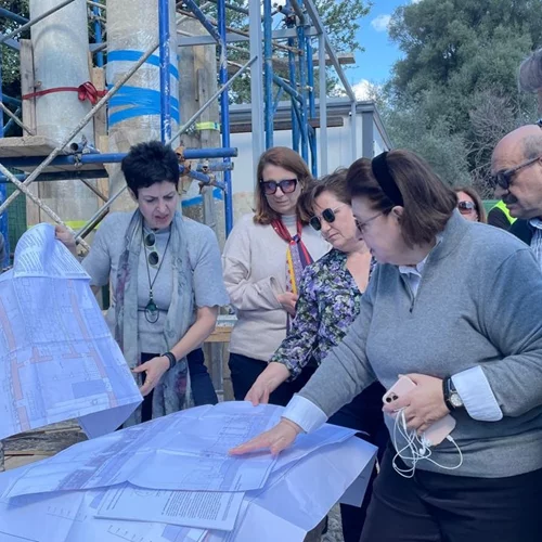 Η Υπουργός Πολιτισμού πραγματοποίησε αυτοψία σε έργα συντήρησης και αποκατάστασης στην Αρχαία Ολυμπία
