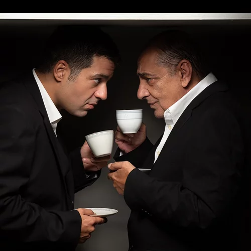 Καφετζόπουλος - Τιτόπουλος στο "The dumb waiter" του Πίντερ