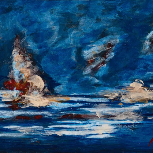 "Η αφήγηση ενός αόρατου χρόνου": Θαλασσογραφίες από τον εικαστικό Νικόλα Κλουβάτο