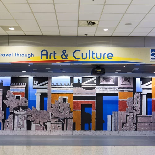 "Μια περιήγηση στην Αθήνα": Έκθεση του Γιάννη Μόραλη στο αεροδρόμιο της Αθήνας