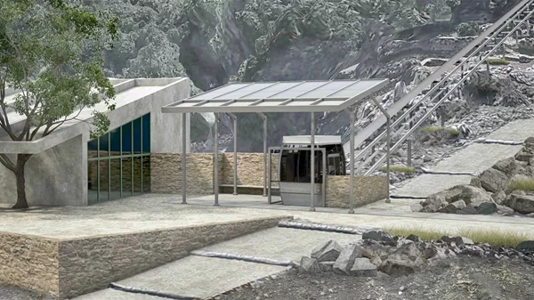 Εγκατάσταση ανελκυστήρα πλαγιάς στο Δικταίον Άντρο