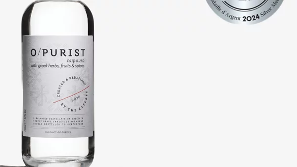 Διεθνής Διάκριση του O/Purist με Ασημένιο Βραβείο στο Spirits Selection Awards by CMB