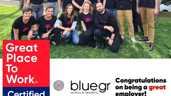 Η bluegr Hotels & Resorts πιστοποιείται για δεύτερη συνεχόμενη χρονιά ως Great Place to Work®