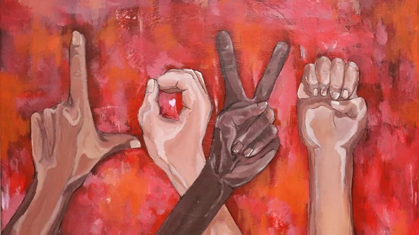 34 σύγχρονοι εικαστικοί δημιουργούν έργα με αφετηρία το κόκκινο χρώμα