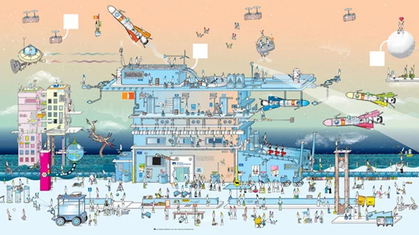 Ψηφιακή αναπαράσταση των "Κωνικών Ανθρώπων" του Μιχάλη Αντωνόπουλου