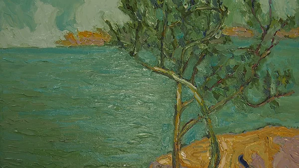 Η ζωγραφική σειρά "Ιερή Γη" υμνεί το τηνιακό τοπίο