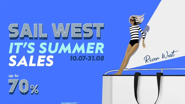 Αυτό το καλοκαίρι στο River West ανοίγουμε πανιά για εκπτώσεις