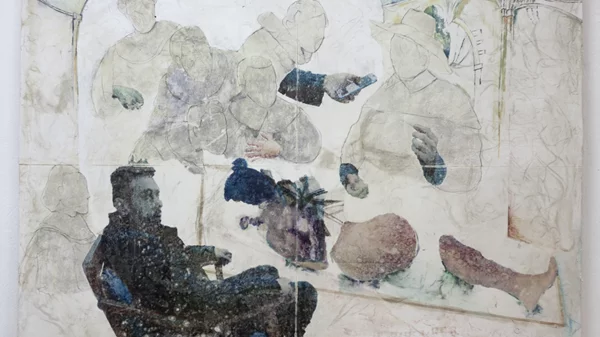 Στην έκθεση "Fleshscape" ο Αντώνης Αντωνίου υιοθετεί ως βασικό υλικό τον γύψο