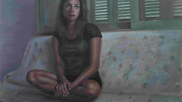 Ο Πέτρος Καραβέβας ζωγραφίζει "Πορτρέτα σώματος"