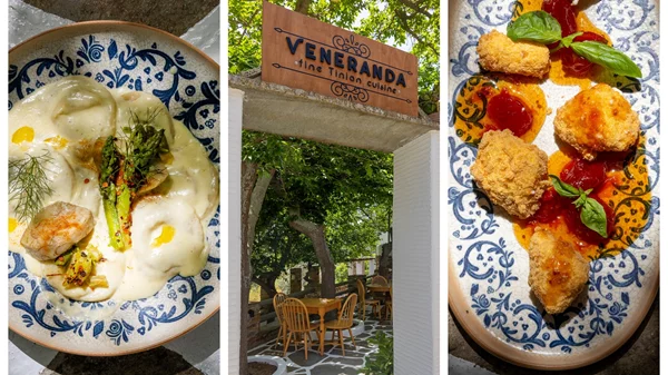 Τήνος: Σε μια αυλή στο χωριό Κρόκος σερβίρουν όλα τα καλά του νησιού, όπως τα έμαθαν από τις γιαγιάδες