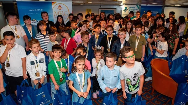 Στην ΑΝΕΚ LINES η βράβευση Κρητών Ολυμπιονικών Αθλητικής Ρομποτικής