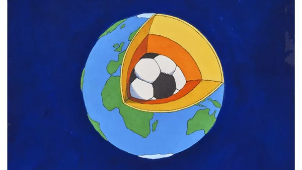 "Η μπάλα της αλληλεγγύης": Ο Μιχάλης Κουντούρης αναδεικνύει την Εθνική Αστέγων και το Παγκόσμιο Κύπελλο με γελοιογραφίες