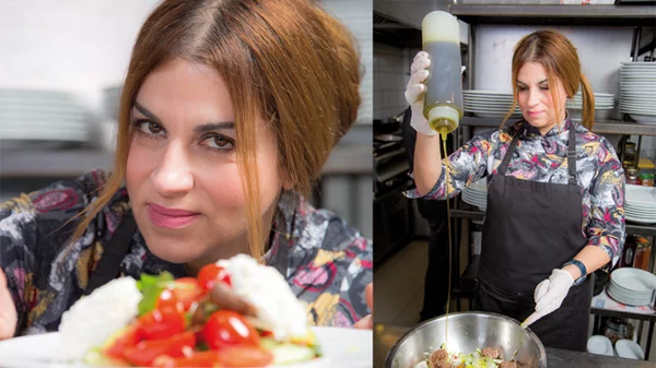 H Μυρσίνη Λαμπράκη στην καρδιά της Ελούντας