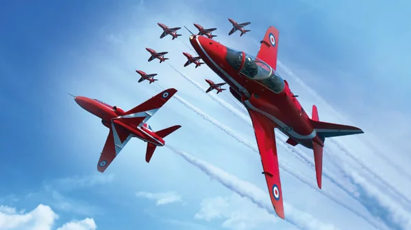 Παρέλαση ελληνικών και ξένων αεροπλάνων στον ουρανό της Τανάγρας