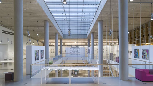 Ο Γιάννης Ψυχοπαίδης στήνει ένα πολύχρωμο ζωγραφικό ποίημα δίπλα στην Εθνική Βιβλιοθήκη