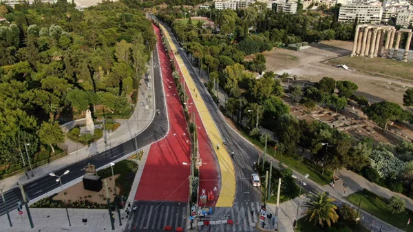 Δήμος Αθηναίων | Βασιλίσσης Όλγας: Ευρωπαϊκός αέρας στο κέντρο της πόλης με την αρχή του Μεγάλου Περιπάτου