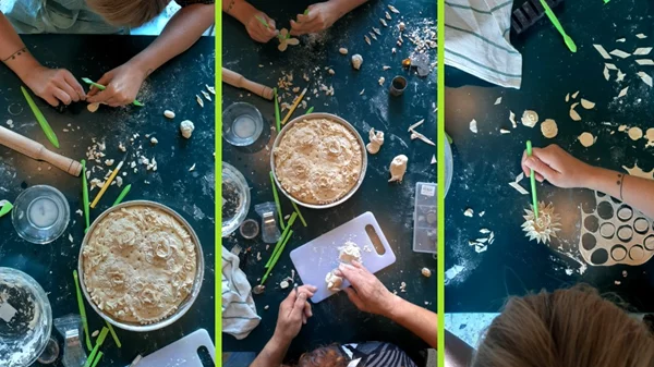 Ευχές για τα κεντημένα ψωμιά της Μαρίας Βαρελά που ζυμώνονται σε web περφόρμανς