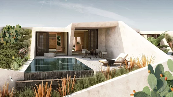 NOŪS: το πρώτο resort του Ομίλου Donkey Hotels έρχεται στην Σαντορίνη