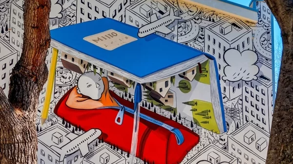 Τοιχογραφία εμπνευσμένη από το σύμπαν του Ίταλο Καλβίνο δημιουργεί ο καλλιτέχνης δρόμου Millo