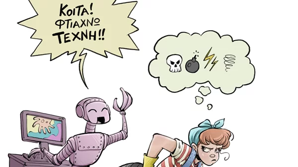 "Εμείς και η AI": Έλληνες εικονογράφοι διερευνούν το φαινόμενο της τεχνητής νοημοσύνης