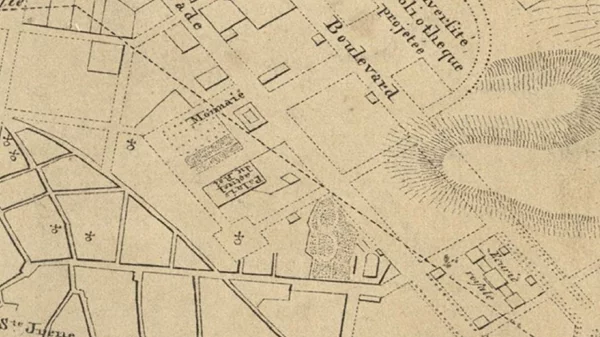 Στα ίχνη της Εθνικής Βιβλιοθήκης με έναν χάρτη του 1837