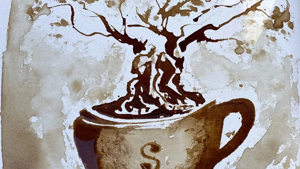 Δύο μέρες τέχνης φτιαγμένης από καφέ