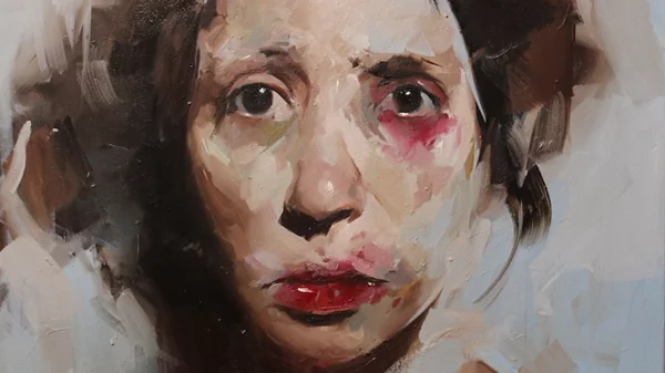 Ο Βασίλης Κοντογεώργος ζωγραφίζει "Βλέμματα στο Χείλος της Ψυχής"