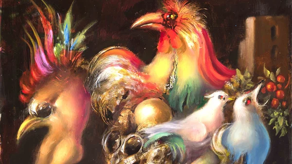 Ο ζωγράφος Θεόδωρος Πανταλέων συνομιλεί με τον Salvador Dali