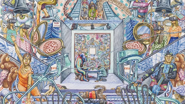 Στη νέα του ζωγραφική έκθεση, ο Ηλίας Καφούρος γίνεται ένας "Impersonal Trainer"