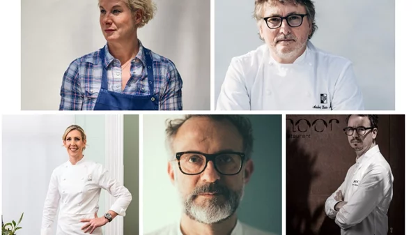 Paco Morales, Massimo Bottura, Andoni Aduriz, Ana Ros και Clare Smyth στο φετινό Sani Gourmet