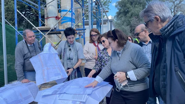 Η Υπουργός Πολιτισμού πραγματοποίησε αυτοψία σε έργα συντήρησης και αποκατάστασης στην Αρχαία Ολυμπία