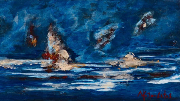 "Η αφήγηση ενός αόρατου χρόνου": Θαλασσογραφίες από τον εικαστικό Νικόλα Κλουβάτο