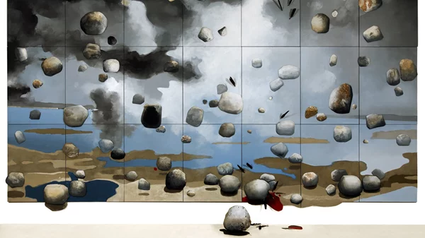 "Δευτέρα Παρουσία": Το μεγάλων διαστάσεων έργο του Κώστα Τσόκλη στο Μέγαρο Μουσικής