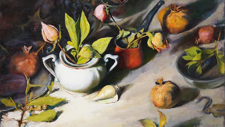 Νεκρή φύση, 2008, λάδι σε μουσαμά, 50 x 70 εκ. Συλλογή Σωτήρη Φέλιου