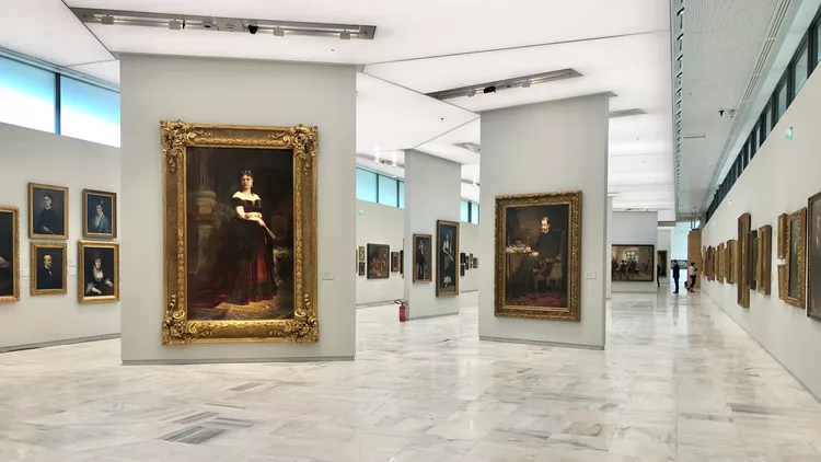 Εθνική Πινακοθήκη Ο εκθεσιακός χώρος του 1ου ορόφου