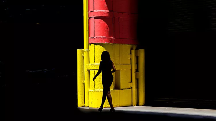 Michael Wasserman # USA # Silhouette over Red and Yellow, NYC