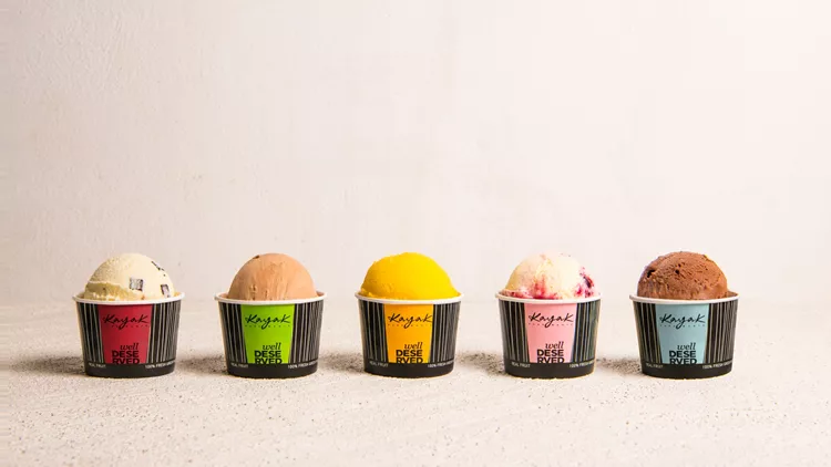 Kayak Ice Cream Well Deserved New Packaging