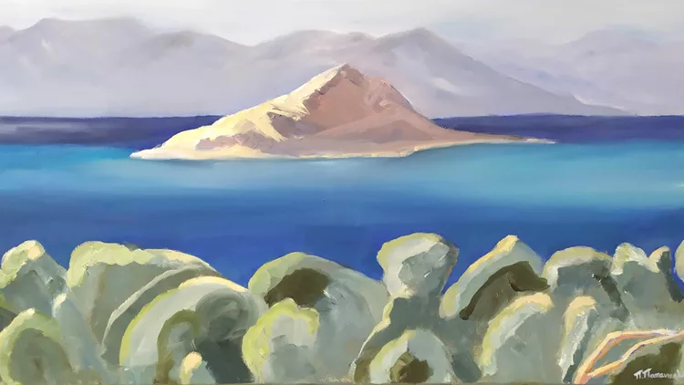 Παναγιώτης Παπανικολάου Aίγινα Ι, 50x100cm