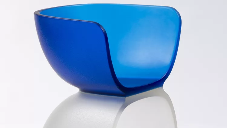 Marc Newson Blue Glass Chair