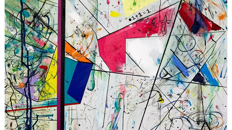 Απο-προσανατολισμός_2023_λάδι & μολύβι σε καμβά 100x70