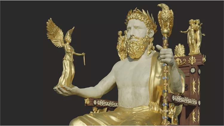To Χρυσελεφάντινο Άγαλμα του Δία έκθεση Οι Δύο Θεοί