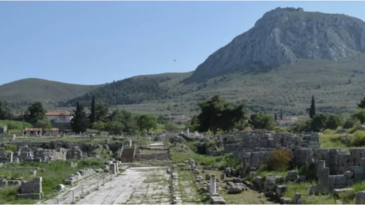 Άποψη αρχαιολογικού χώρου Αρχαίας Κορίνθου