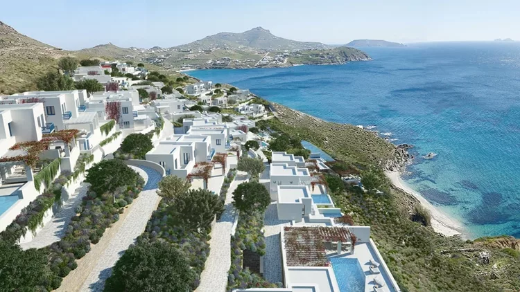 Το ξενοδοχείο Four Seasons Resort Mykonos που αναμένεται στη Μύκονο που αναμένεται το καλοκαίρι του 2025