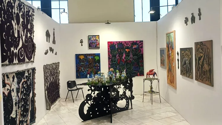 Art Athina after viewing at artworx