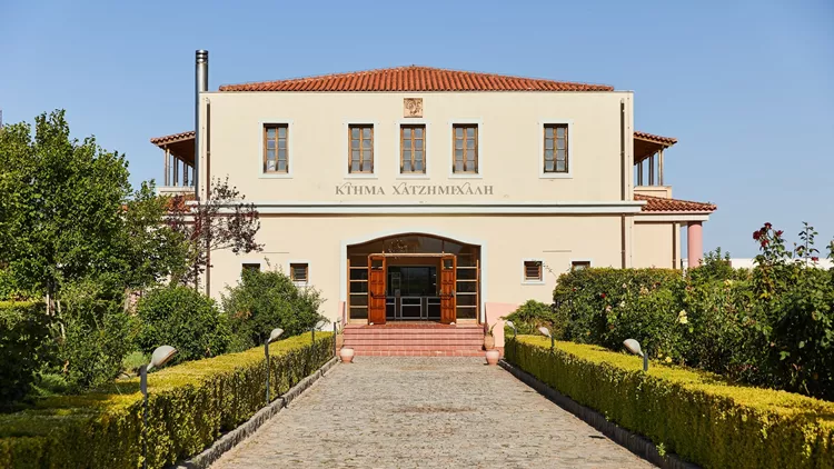 Το κεντρικό κτίριο στο Κτήμα Χατζημιχάλη