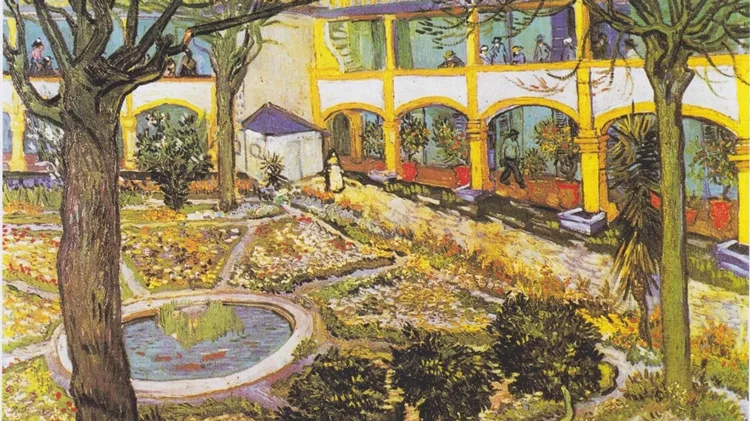 Βαν Γκογκ The Courtyard of the Hospital at Arles