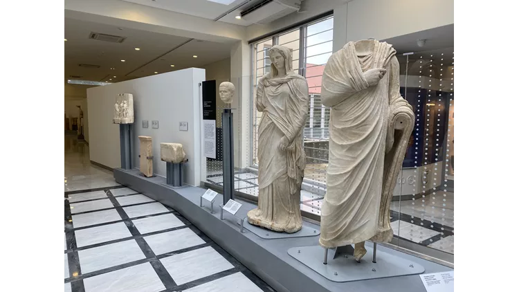 Αποψη της έκθεσης του Αρχαιολογικού Μουσείου Πολυγύρου