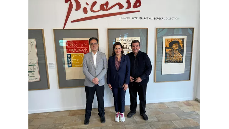 Η Όλγα Κεφαλογιάννη στην έκθεση 'Pablo Picasso'