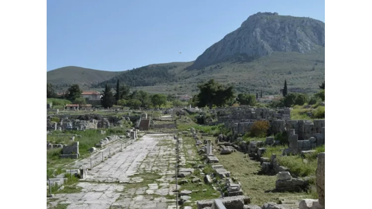 Άποψη αρχαιολογικού χώρου Αρχαίας Κορίνθου