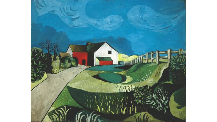 John Craxton Alderholt Mill, 1943-1944. Λάδι σε χαρτόνι, 51x64 εκ. (Craxton Estate)